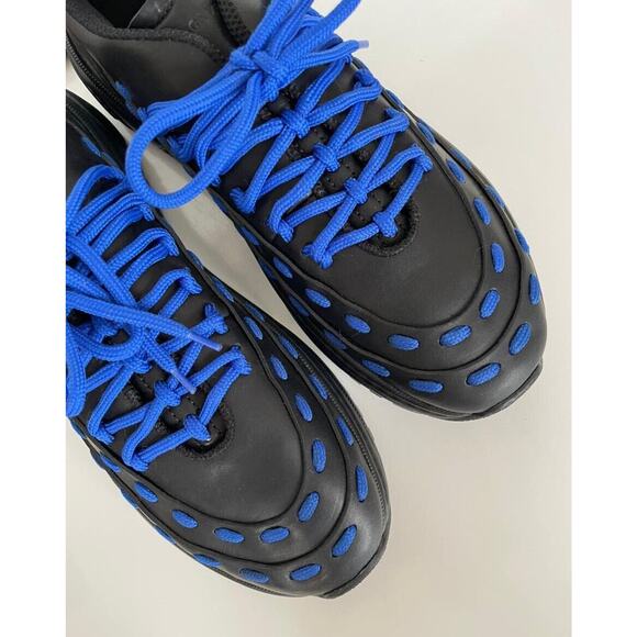 Bottega Veneta Mens Leather Black/Blue Sneakers 8.5 US 578305 1014 NIB $950 main image 9